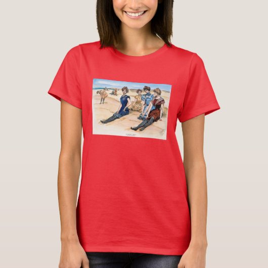 Gibson Girls On The Beach, 1900 Tシャツ (正面)