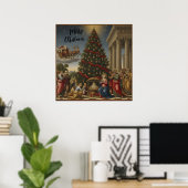 Giclée Renaissance Nativity Christmas Poster Art ポスター (ホームオフィス)