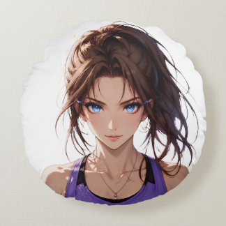 GIDAGI Fitness - マンガジムスタイルTシャツ ラウンドクッション