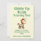 Giddy up! 招待状 (正面)