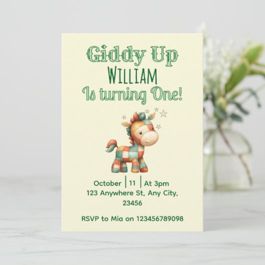 Giddy up! 招待状 (スタンド正面)