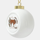 Giddy Up Jingle Horses Pick Up Your Feet Christmas セラミックボールオーナメント (右)