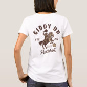 Giddy Up Pickleball - クラシックロゴ フロント Tシャツ (裏面)
