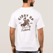 Giddy Up Pickleball - クラシックロゴ Tシャツ (裏面)