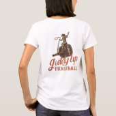 Giddy Up Pickleball - Paddle Logo T-Shirt Tシャツ (裏面)