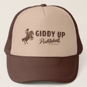Giddy Up Pickleball - Trucker Hat キャップ (正面)