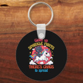 Giddy Up Sparkle Farts There's Chaos To Spread Cut キーホルダー (正面)