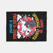 Giddy Up Sparkle Farts There's Chaos To Spread Cut フリースブランケット (正面(横))