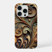 Gided Baroque Scrollwork  iPhoneケース (裏面)