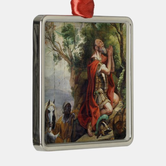 Gideonのタペストリーのための漫画の祈りの言葉 メタルオーナメント (右)