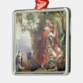 Gideonのタペストリーのための漫画の祈りの言葉 メタルオーナメント (左)