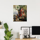 Gideonの祈りの言葉、タペストリーのための漫画 ポスター (ホームオフィス)