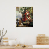 Gideonの祈りの言葉、タペストリーのための漫画 ポスター (キッチン)