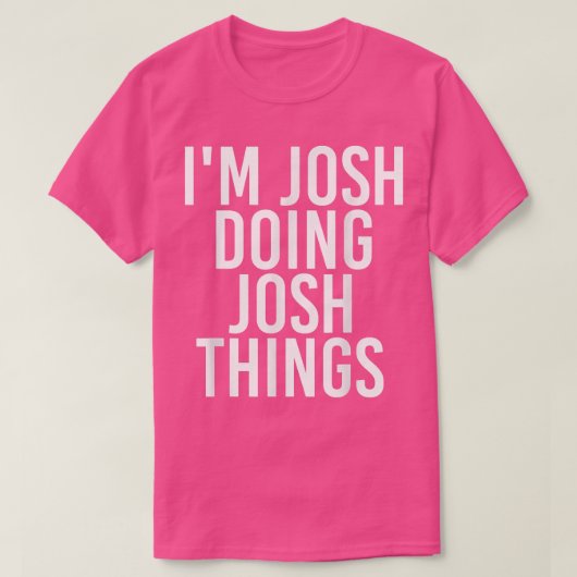 GIFの誕生日名をJOSH THINGSでおもしろいJOSH Tシャツ (デザイン正面)