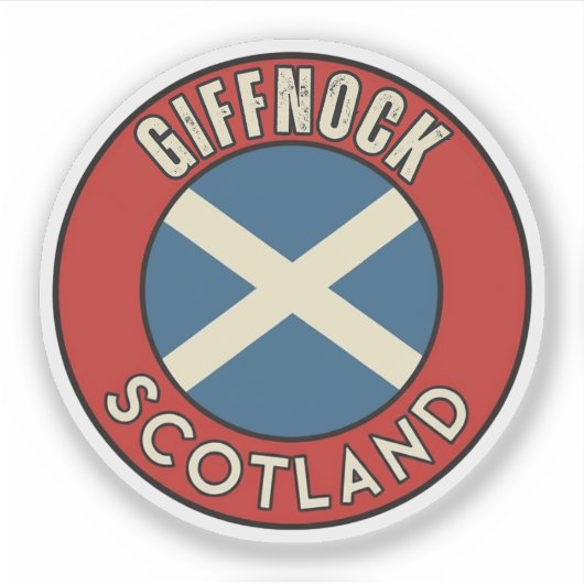 Giffnock, Scotland シール (正面)