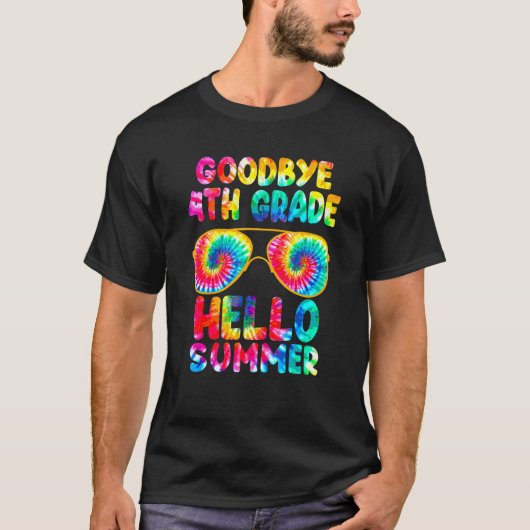 Gifft学校の最終日さよなら4年生こんにちはS Tシャツ (正面)