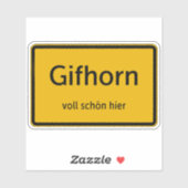 Gifhorn Aufkleber Sticker Autoaufkleber シール (シート)
