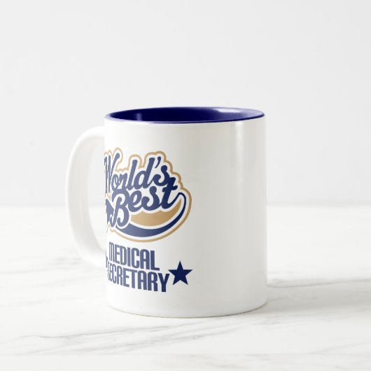 Gift (世界のベスト)医学の秘書 ツートーンマグカップ (正面左)