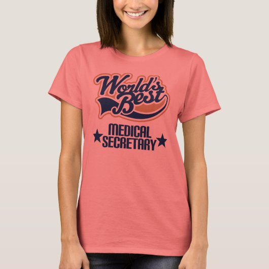 Gift (世界のベスト)医学の秘書 tシャツ (正面)