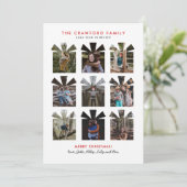 Gift 包まれた Year in Review写真ホリデーカード シーズンカード (スタンド正面)