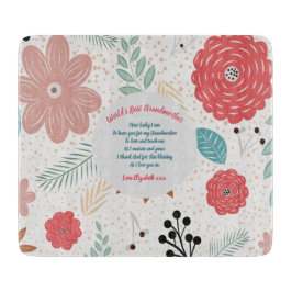 GIFT – 孫からの祖母の詩 – カスタム カッティングボード