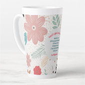 GIFT – 孫からの祖母の詩 – カスタム カフェラテマグ (左アングル)