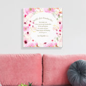 GIFT – 孫からの祖母の詩 – カスタム キャンバスプリント (インサイチュ (リビング))