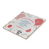 GIFT – 孫からの祖母の詩 – カスタム タイル (側面)