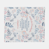 GIFT – 孫からの祖母の詩 – カスタム フリースブランケット (正面(横))