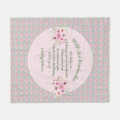 GIFT – 孫からの祖母の詩 – カスタム フリースブランケット (正面(横))