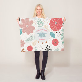 GIFT – 孫からの祖母の詩 – カスタム フリースブランケット