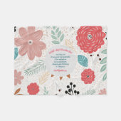 GIFT – 孫からの祖母の詩 – カスタム フリースブランケット (正面(横))