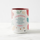 GIFT – 孫からの祖母の詩 – カスタム マグカップ (中央)