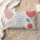 GIFT – 孫からの祖母の詩 – カスタム ランバークッション (ブランケット)