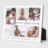 Gift 最高の For パパ Ever Family モダン Photo Collage フォトプラーク (側面)