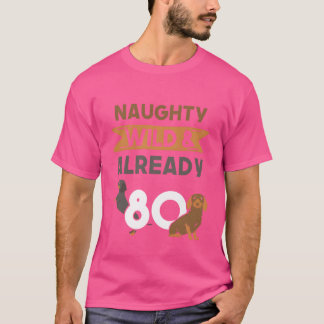 Gift 80 years birthday women Dachshund funny Tシャツ
