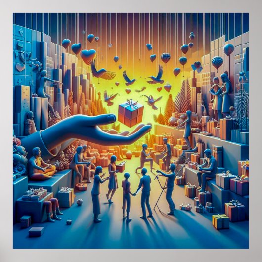 Gift Aloft：ツールボックス飛んでいる ポスター (正面)