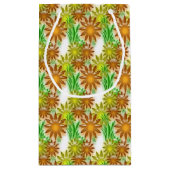 Gift Bag - 3D Neon Flowers スモールペーパーバッグ (裏面)