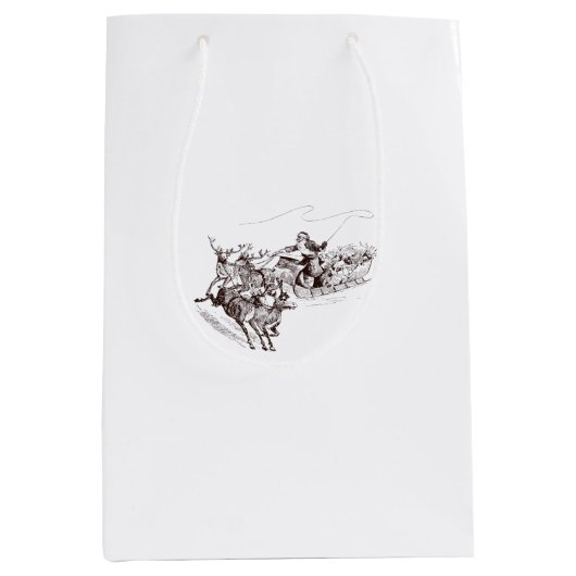 Gift Bag Christmas ミディアムペーパーバッグ (正面)