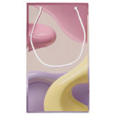 Gift bag in stylish abstract graphic スモールペーパーバッグ (裏面)