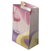 Gift bag in stylish abstract graphic スモールペーパーバッグ (裏面アングル)