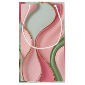 Gift bag in stylish abstract graphic スモールペーパーバッグ (裏面)