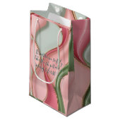 Gift bag in stylish abstract graphic スモールペーパーバッグ (正面アングル)