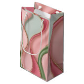Gift bag in stylish abstract graphic スモールペーパーバッグ (裏面アングル)