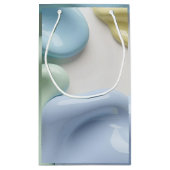 Gift bag in stylish abstract graphic スモールペーパーバッグ (裏面)