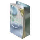 Gift bag in stylish abstract graphic スモールペーパーバッグ (正面アングル)