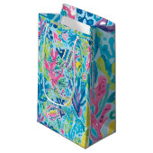 Gift bag in stylish graphic スモールペーパーバッグ (正面アングル)