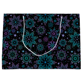 Gift bag "Snowflakes" ラージペーパーバッグ