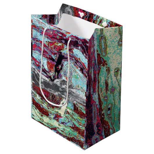 Gift Bag – Strata Pulse ミディアムペーパーバッグ (正面アングル)