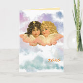 GIFT BAG TWIN ANGELS IN PASTELS  カード (正面)